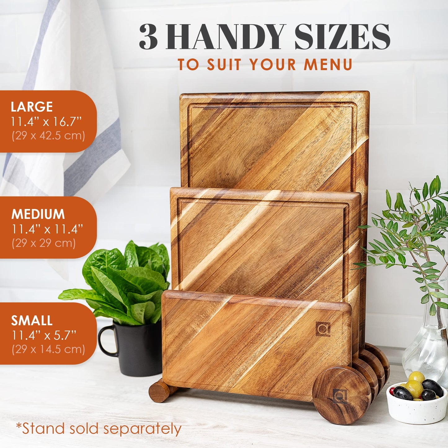 Apace Living Acacia - Arise Bread Box + Chorus Cutting Board Set