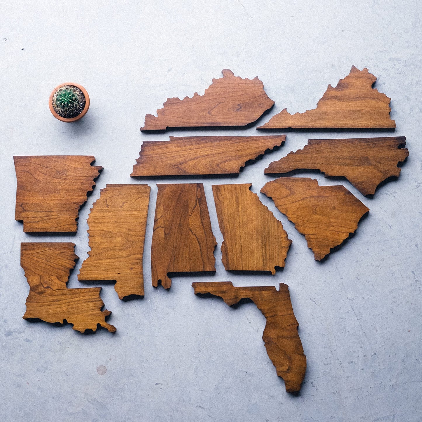 The Wooden States Of America - Magnetic Key Holder (Ohio)