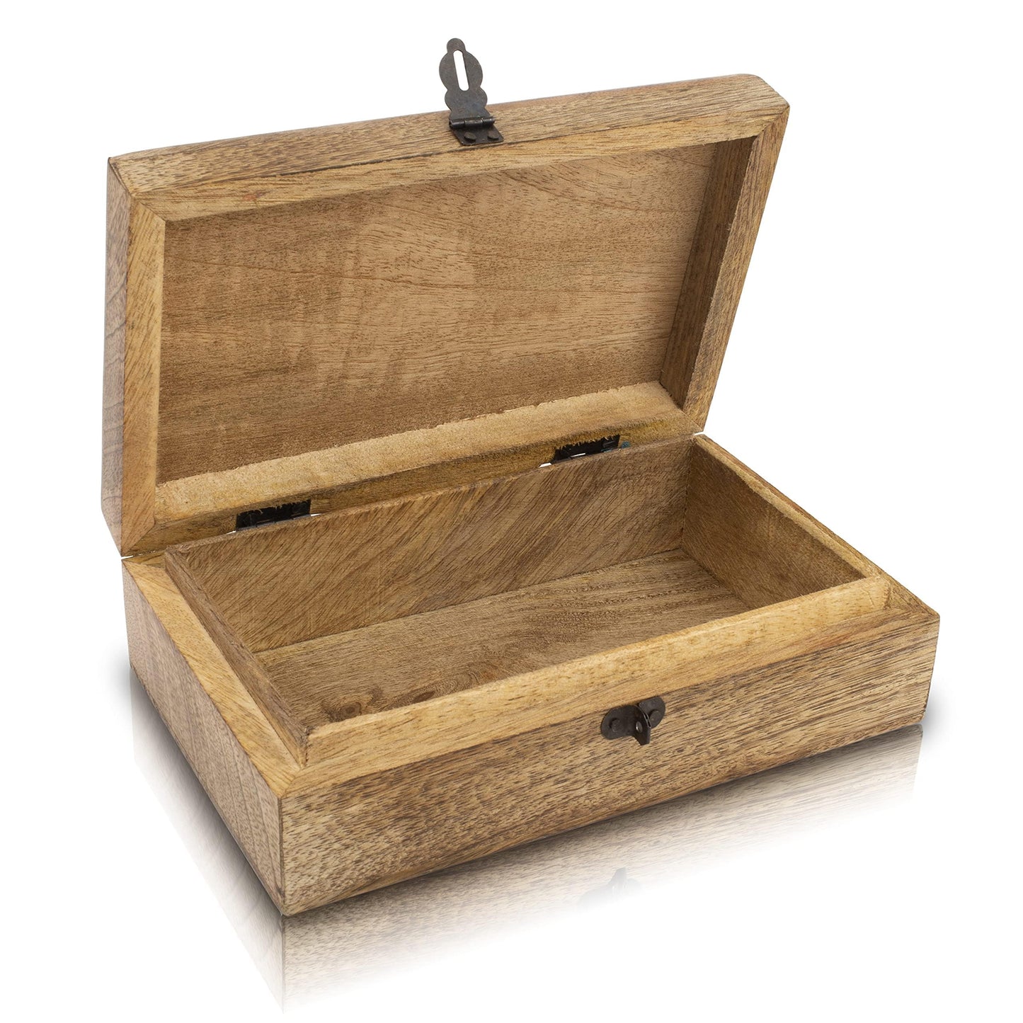 Great Birthday Gift Handmade Decorative Wooden Jewelry Box With Tree Of Life Carving & Lock & Key Jewelry Organizer Keepsake Box Treasure Chest Trinket Holder Watch Box Storage Box