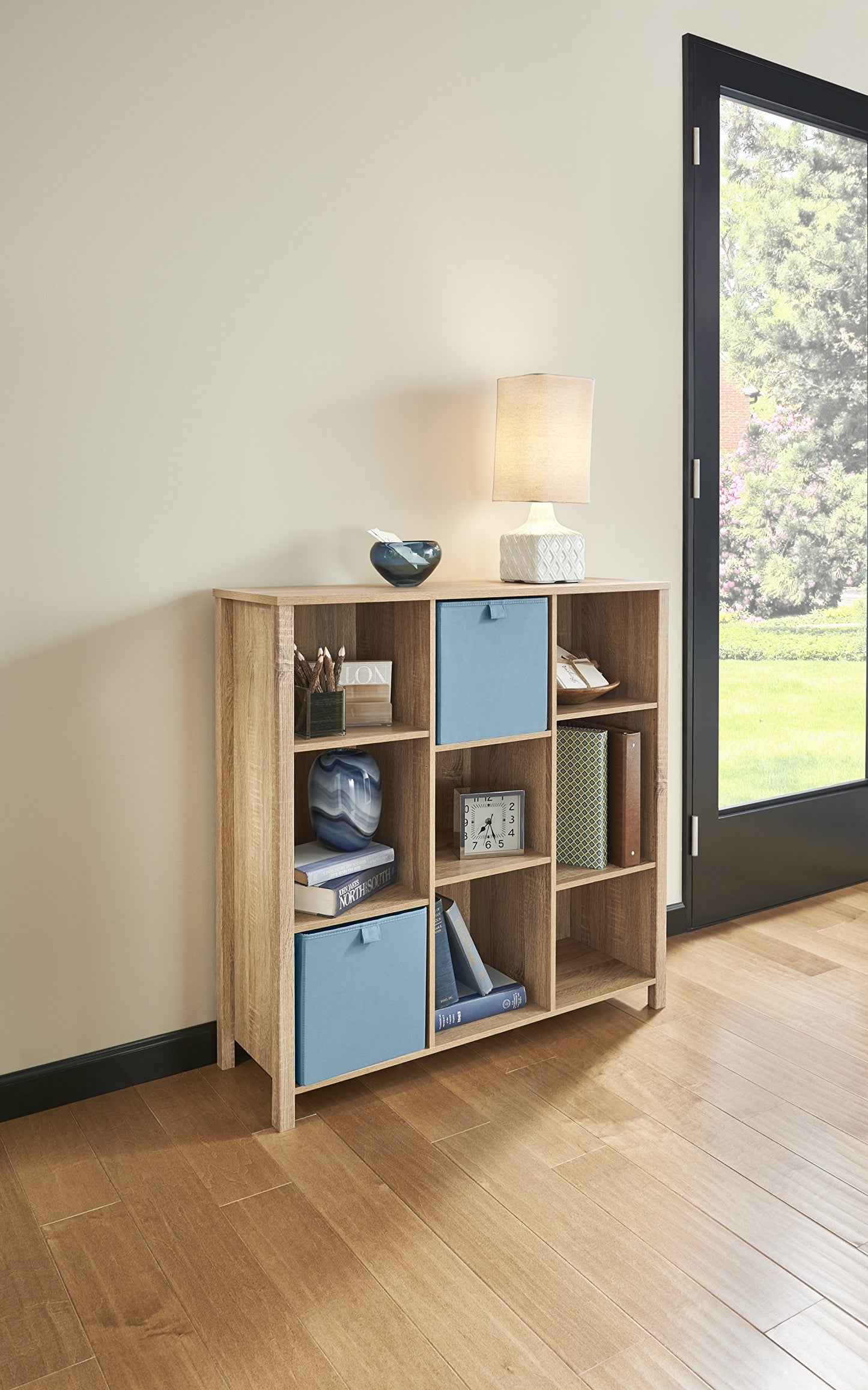 ClosetMaid 9-Cube Premium Adjustable Storage Organizer, Weathered Oak