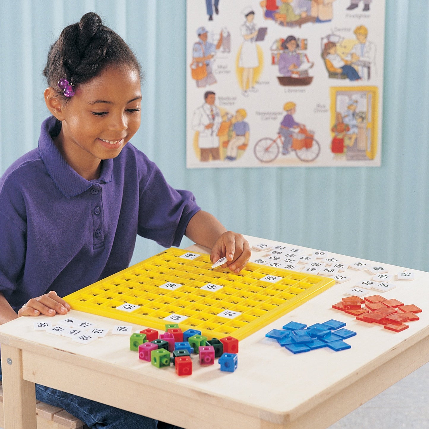 Learning Resources Hundred Number Board, Early Math, Counting Games for Kids,151 Piece Set, Ages 5+