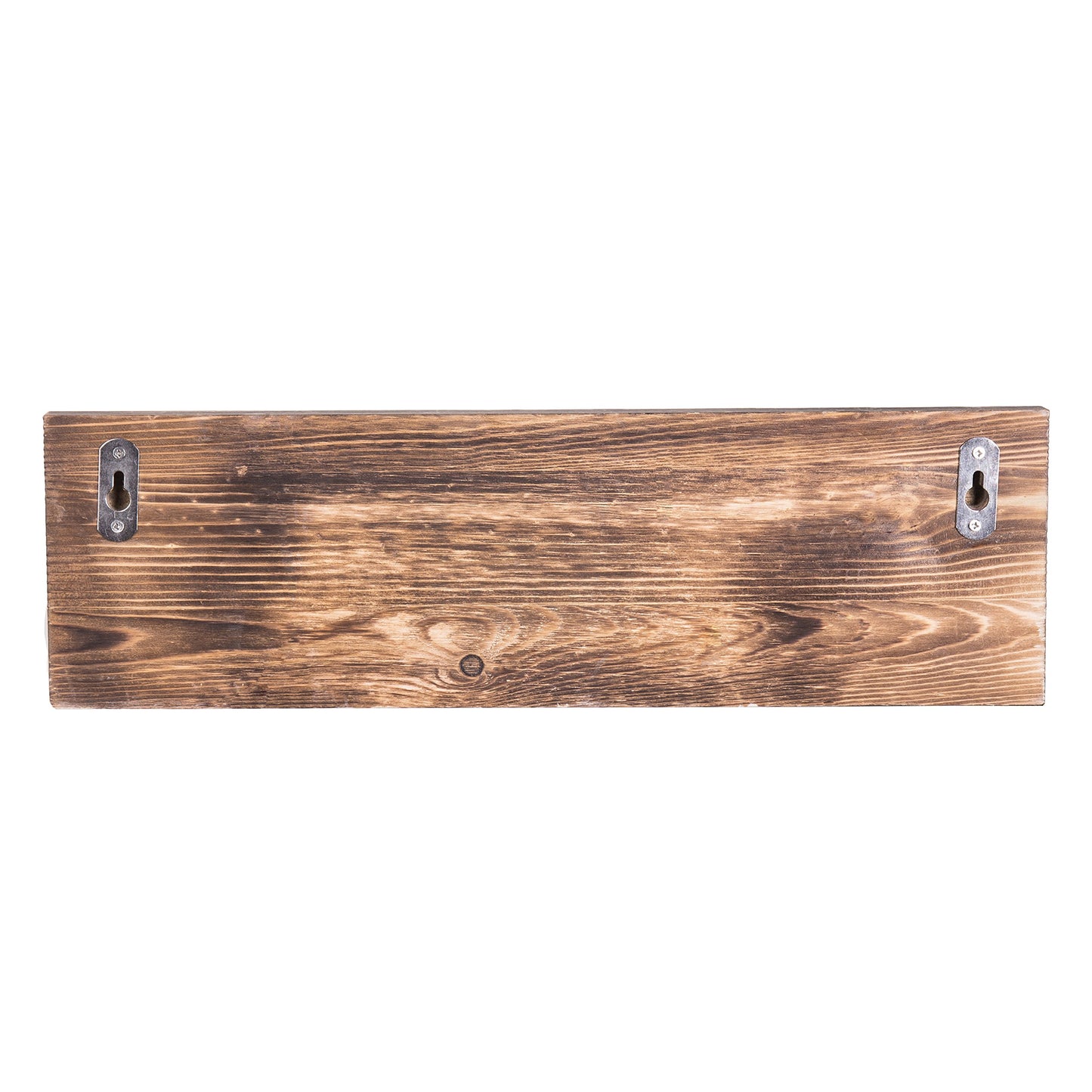 MyGift Burnt Wood Wall Mount Coat Hook Rack and Hat Rack with 3 Hooks Pipe Fixture Design